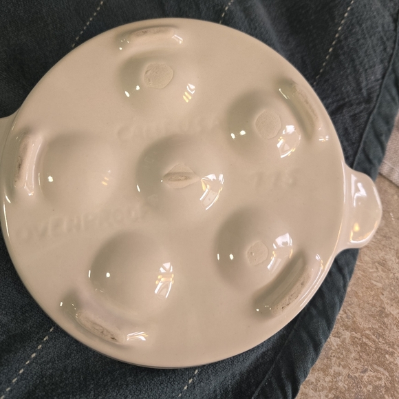 Vintage White Ceramic Escargot Baking Dishes - Set of 6 can use for easter eggs - Picture 3 of 5